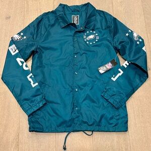 SOLD - Philadelphia Eagles button up jacket. NWT